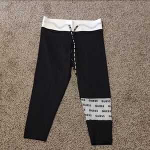 NWT Guess Pearl Mesh Cropped Leggings